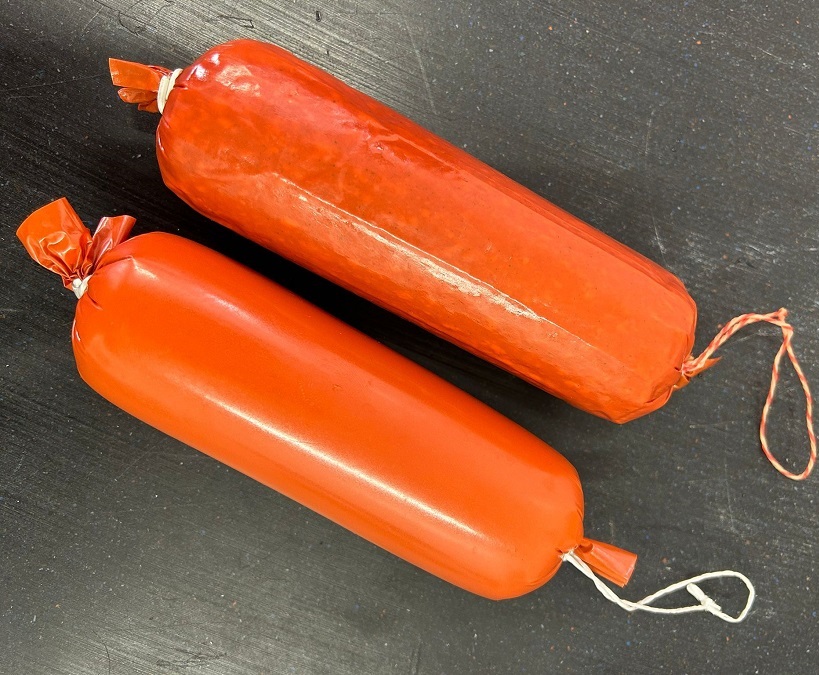 Portionswurst lyoner, eigene Herstellung Schlauchbauernhof Gutach